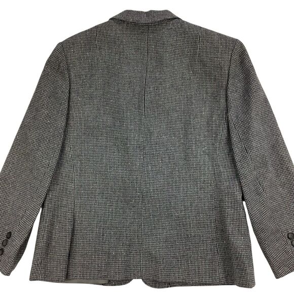 Vintage Pendleton Virgin Wool Blazer Women Sz 10 - 12 Petite Grey Single Button - Picture 5 of 14